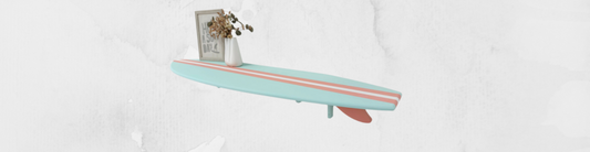 Surfboard shelf