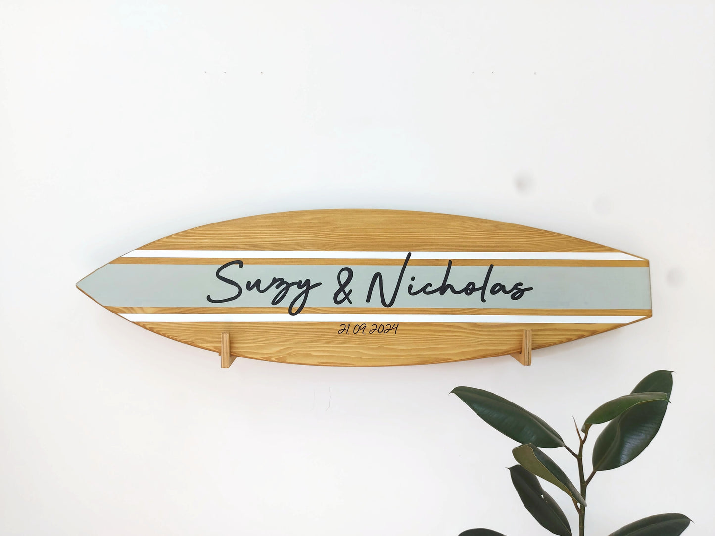 Surfboard Guest Book Wedding Sign Alternative Personalized Beach Decor