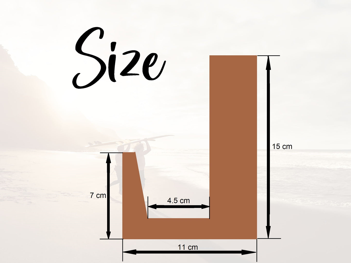 Custom surfboard sign wall-mount wooden décor for surf lover gift