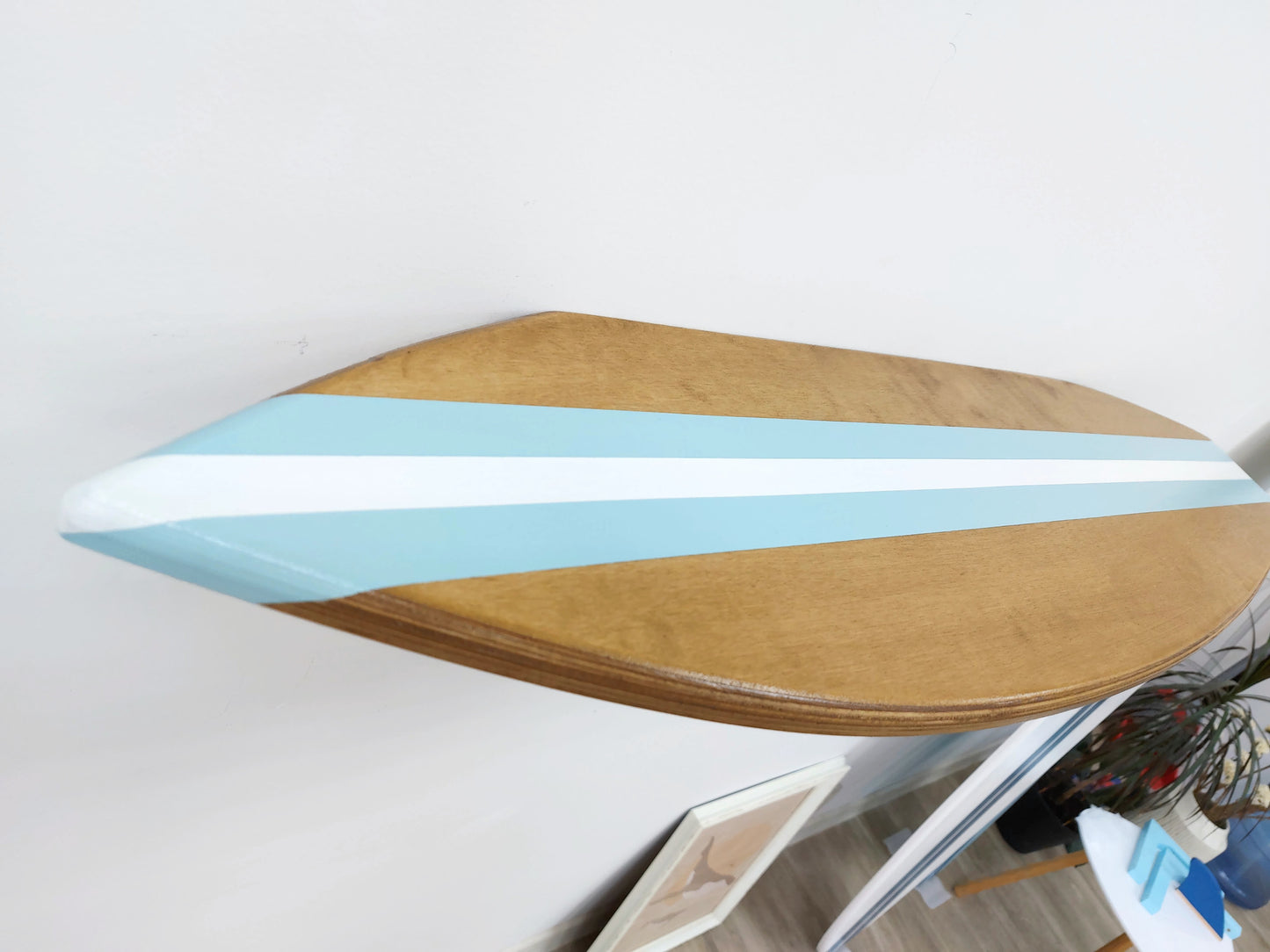 Surfboard home décor shelf wall art beach house decoration