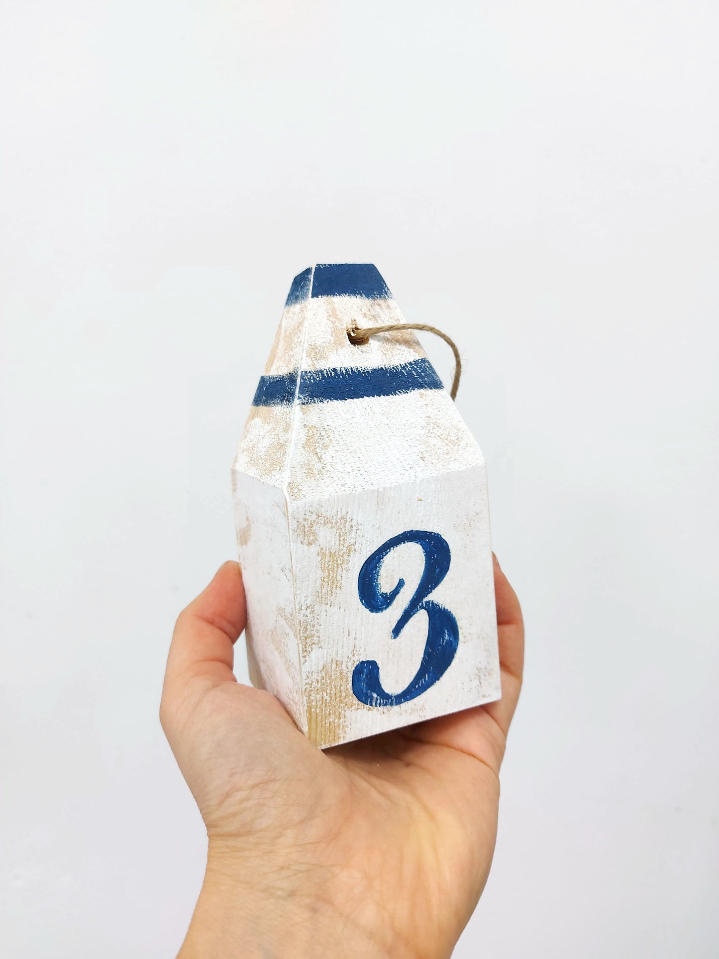 Table Numbers Mini Buoys for Nautical Wedding
