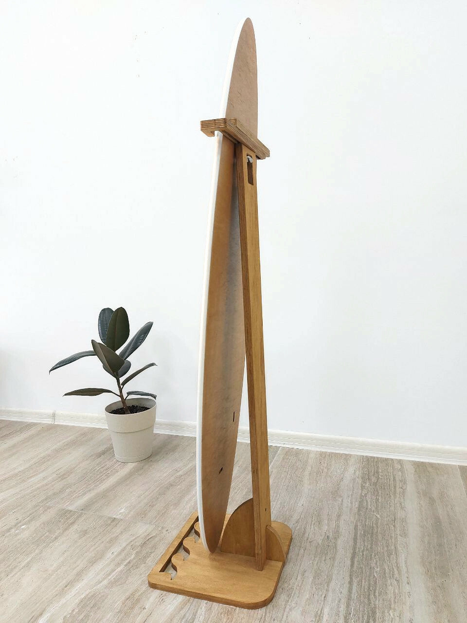 Vertical Surfboard rack for free standing Surfboard holder